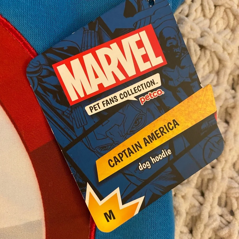 Marvel Captain America Dog Hoodie